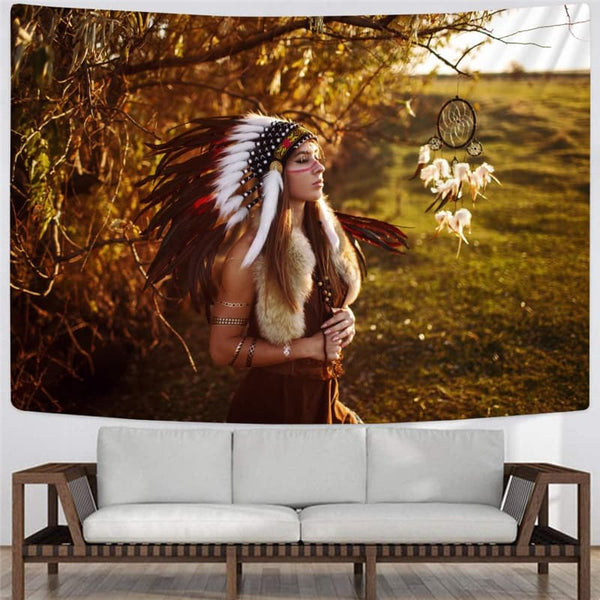 
Indios Tapestry Colorful Tenture Mandala Landscape Wall Tapestry Wall Hanging
                