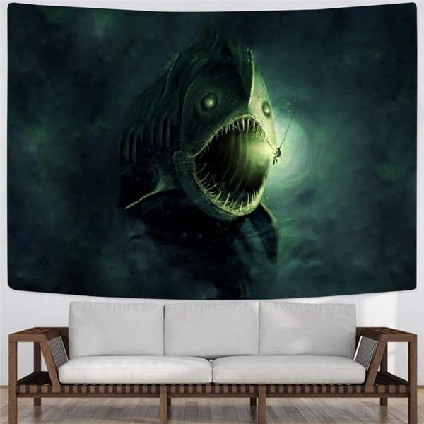 
Fish Tapestry Punk Rock Tapestries Animal Tenture Mandala Green Wall Tapestry Tropical Home Tapestrys
                