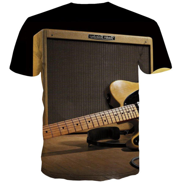 
Guitar T shirts Men Music T-shirts 3d Wooden T shirts Funny Metal T-shirts Graphic
                