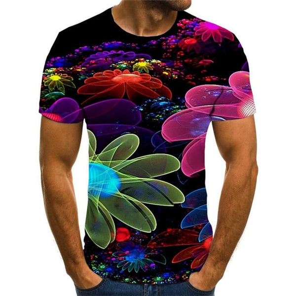 
Leaves T shirt Men Colorful Tshirts Casual Dizziness T-shirts 3d Psychedelic Funny T shirts
                