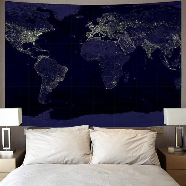 
Abstract Tapiz Psychedelic Tapestries Map Tenture Mandala Wall Hanging
                