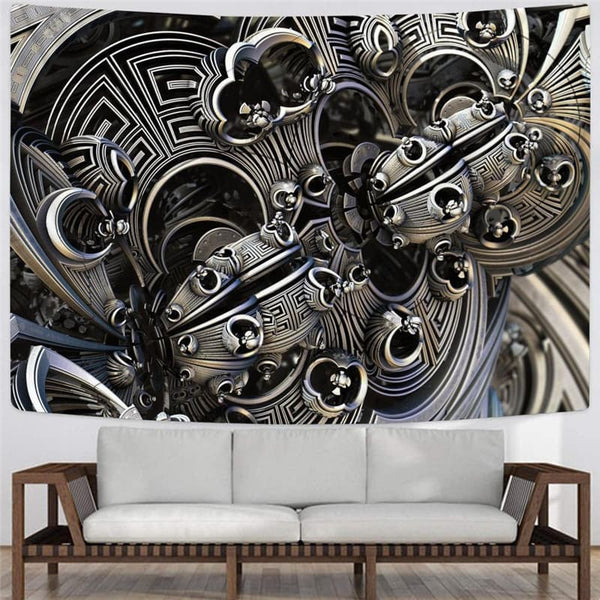 
Gear Tapestry Metal Wall Tapestry Engine Rug Wall Punk Rock Home Tapestrys
                