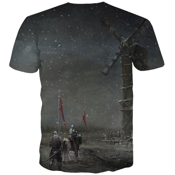 
Camping T-shirt Men Sunset Tshirt Printed Forest Tshirts Casual Flame Tshirts Novelty
                