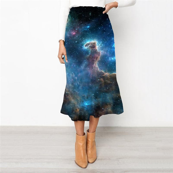
Galaxy Skirt Women Space Rock Frauen Universe Skirt Ladies Womens Clothing
                