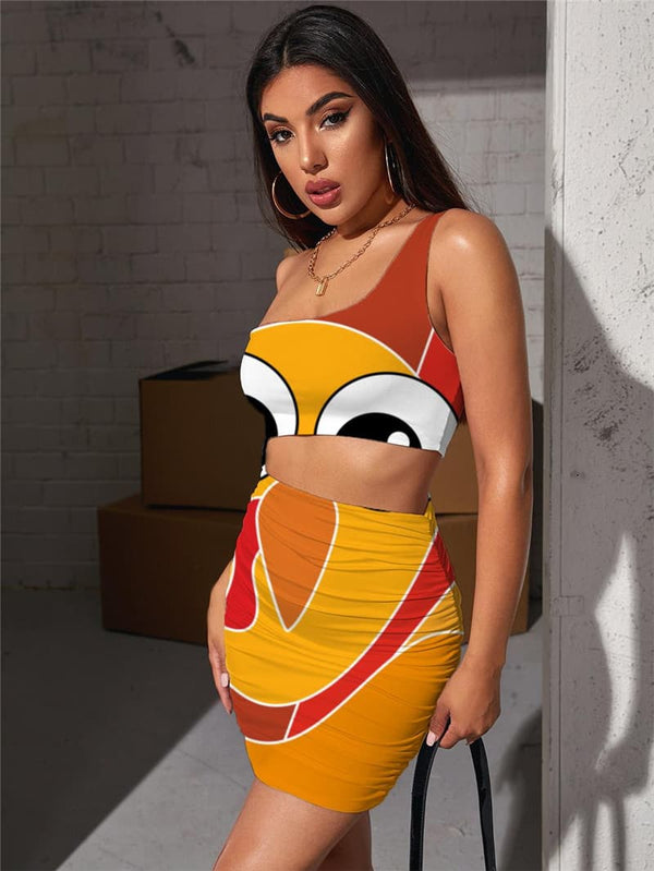 
Thanksgiving Dresses Women Animal Hollow out Dresses Colorful Halter Sleeveless Funny Vestido Sexy
                