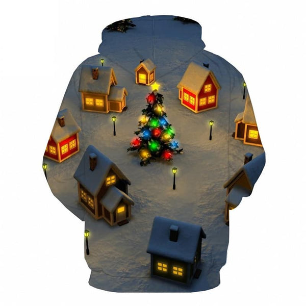 
Christmas Sweatshirts men New Year Sweatshirt Printed Christmas Tree Hoody Anime Snow Hoodie Print
                