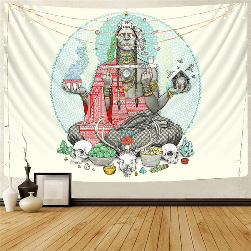 Indios Tapiz Skull Home Tapestrys Food Tapestries Animal Wall Tapestry