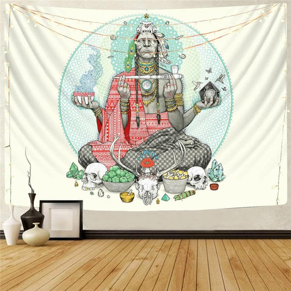Indios Tapiz Skull Home Tapestrys Food Tapestries Animal Wall Tapestry