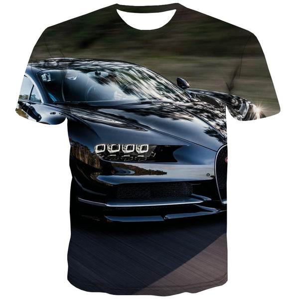 Racing Car T-shirt Men Metal Tshirts Casual City T shirts Funny Gray Tshirt Printed Retro Tshirts Novelty