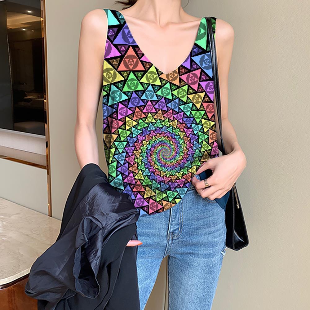 Skull Tank Top Women Punk Anime Clothes metal Vest Printed Womens Clothing Streetwear New Clothes Club - KYKU