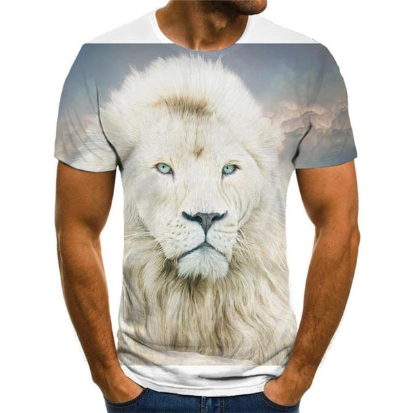 
Lion T-shirt Men Animal Anime Clothes Harajuku Tshirt Printed Funny Funny T shirts
                