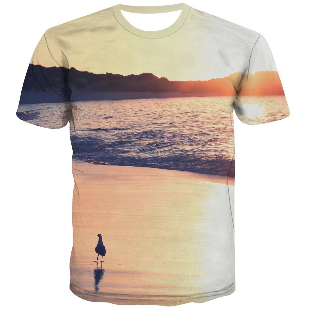 surf T shirts Men The sea T shirts Funny sport Tshirts Cool Cool T-shirts 3d - KYKU