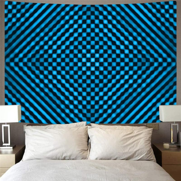 
Hypnosis Tapiz Dizziness Home Tapestrys Abstract Tenture Mandala Psychedelic Rug Wall
                