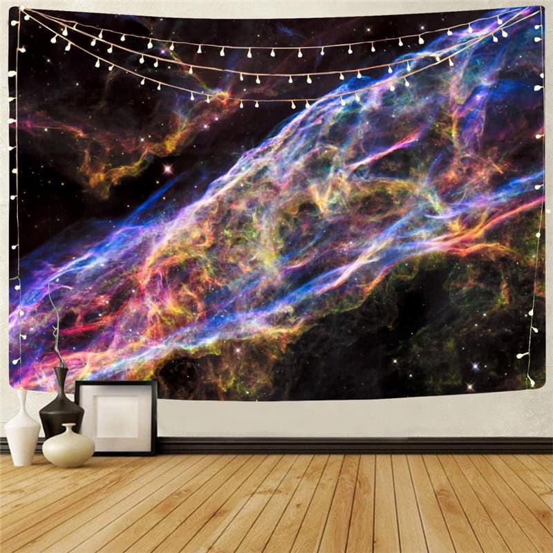 Galaxy Tapestry Space Rug Wall Universe Tapestries Colorful Wall Tapestry