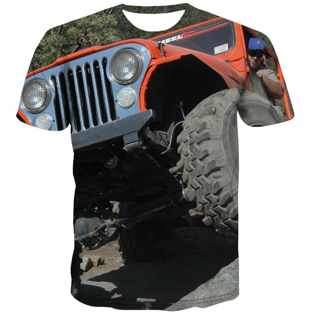 Jeep T shirts Men Offroad Tshirts Casual car T-shirts Graphic Short Sleeve - KYKU