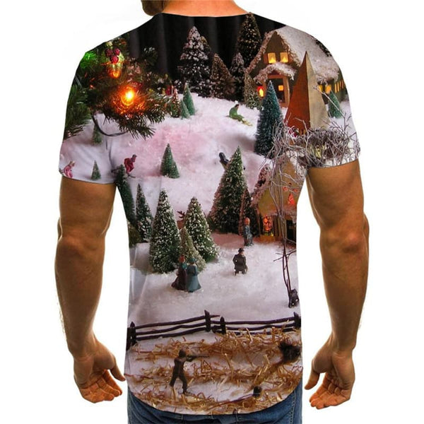 
Christmas T shirts Men Christmas Tree Shirt Print Snow T-shirts 3d Hip Hop Tshirt Anime New Year Tshirts Novelty
                