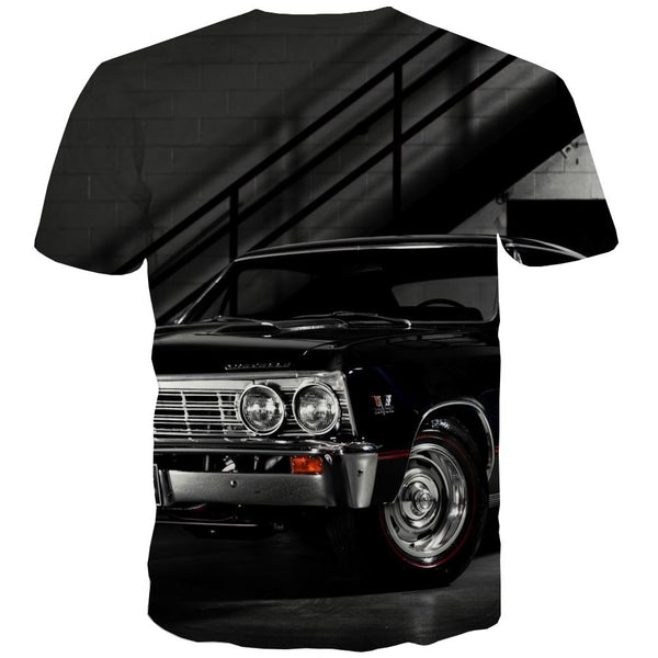 
Racing Car T shirts Men Metal T-shirts 3d City Shirt Print Gray Tshirts Casual Retro T-shirts Graphic
                