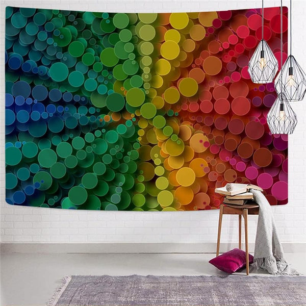 
Geometric Tapestry Psychedelic Tapestries Vortex Tenture Mandala Color Rug Wall Ball Home Tapestrys
                