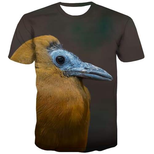 Bird T shirts Men Animal T-shirts 3d Street Tshirt Anime Leisure Tshirt Printed - KYKU