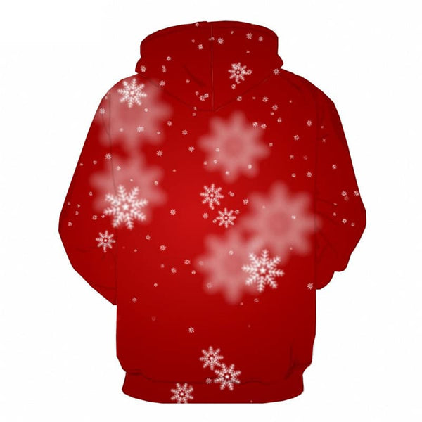 
Christmas Sweatshirts men Snowflake 3d Printed Red Sweatshirt Printed New Year Hoodie Print
                