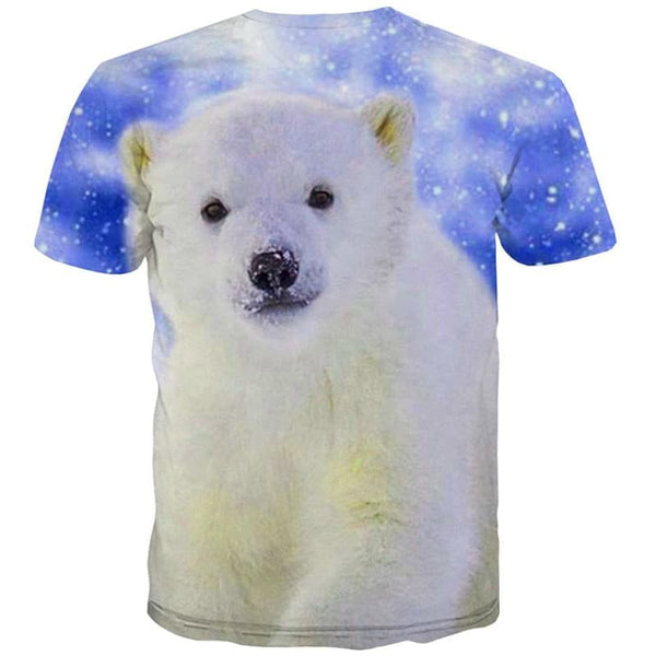 
Bear T-shirt Men Animal Funny T shirts Galaxy Shirt Print Lovely Tshirts Casual
                