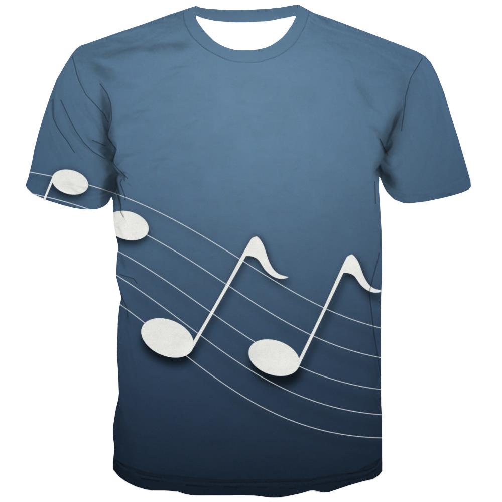 Music T-shirt Men Instrument Tshirts Cool Retro Tshirt Anime Electronic T-shirts 3d