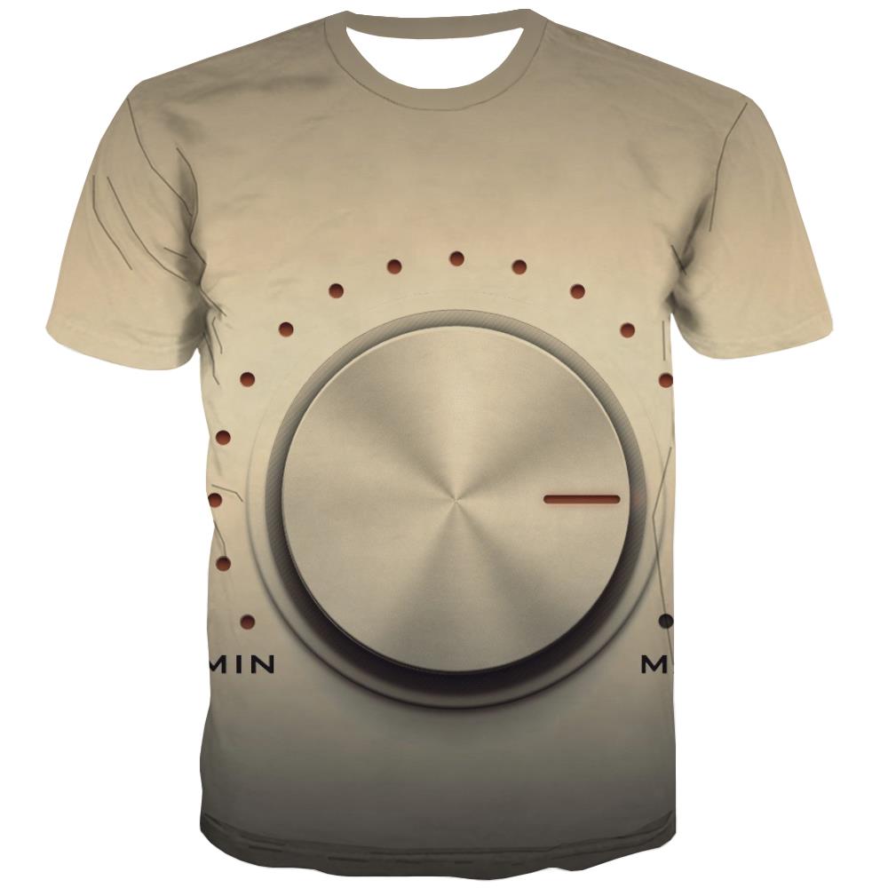 Music T-shirt Men Instrument Tshirt Printed Retro Shirt Print Electronic Tshirt Anime