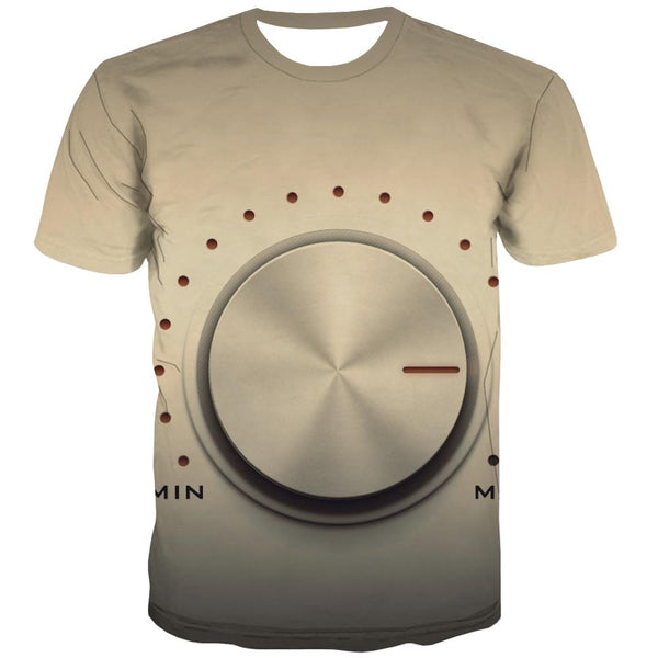 Music T-shirt Men Instrument Tshirt Printed Retro Shirt Print Electronic Tshirt Anime