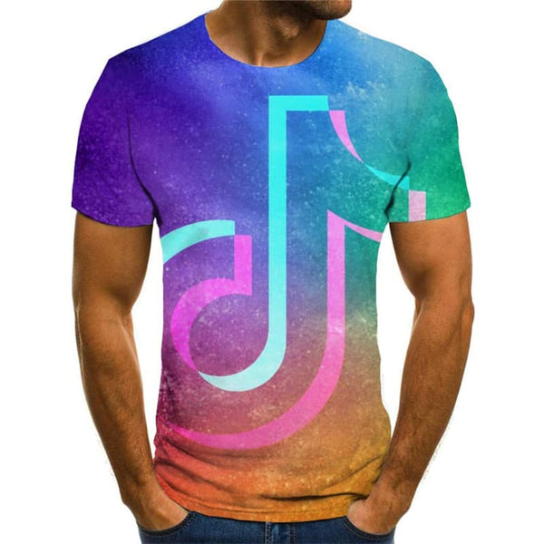 
Douyin T shirt Men Galaxy Tshirt Printed Music Tshirts Casual Colorful Anime Clothes
                