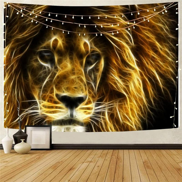 
Lion Tapestry Animal Tapestries Anime Home Tapestrys Abstract Wall Tapestry Harajuku Tenture Mandala
                