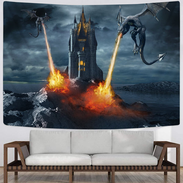 
lion Tapiz animal Wall Tapestry Beast Rug Wall wild Tenture Mandala Decor
                