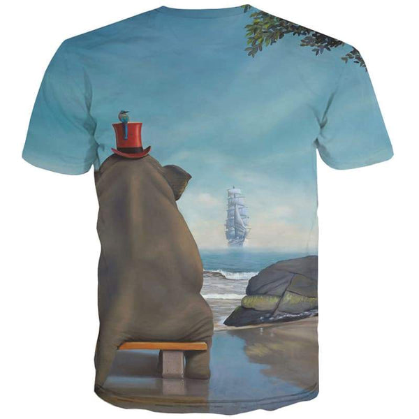 
Elephant T shirts Men Animal Tshirt Anime Ocean Shirt Print Harajuku T-shirts Graphic Funny Tshirts Casual - KYKU
                