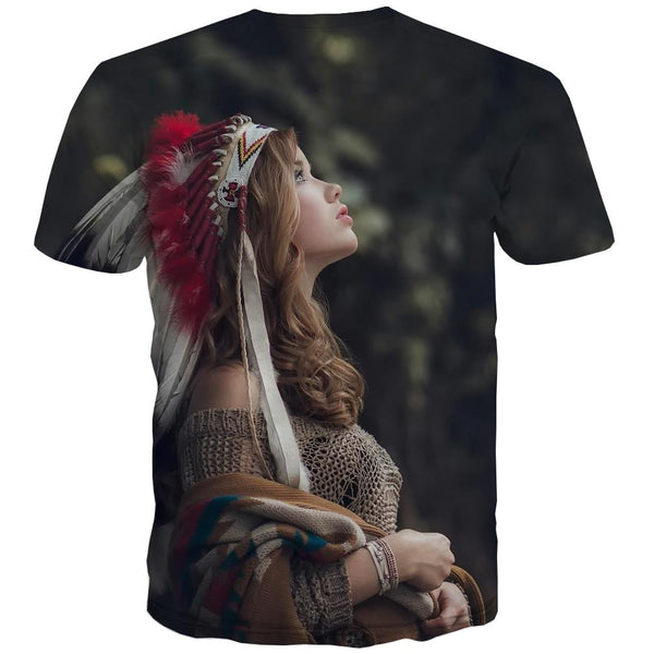 
Indians T-shirt Men Grassland T-shirts Graphic Sunset Tshirts Novelty War T shirts Funny
                