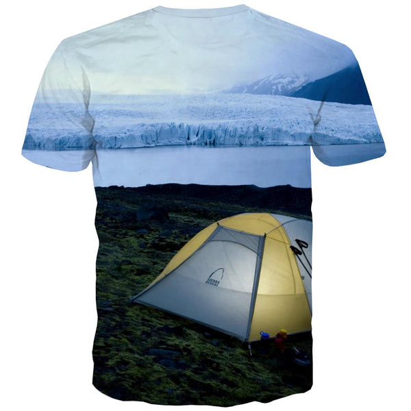 
Camping T shirts Men Sunset Tshirt Anime Forest T-shirts Graphic Flame T-shirts 3d
                
