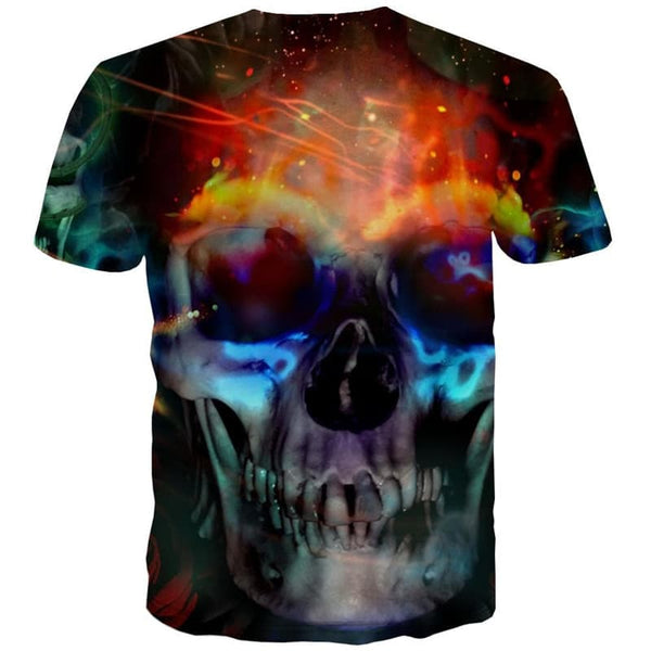
Skull T shirt Men Flame Anime Clothes Party Shirt Print Hip Hop T-shirts 3d
                
