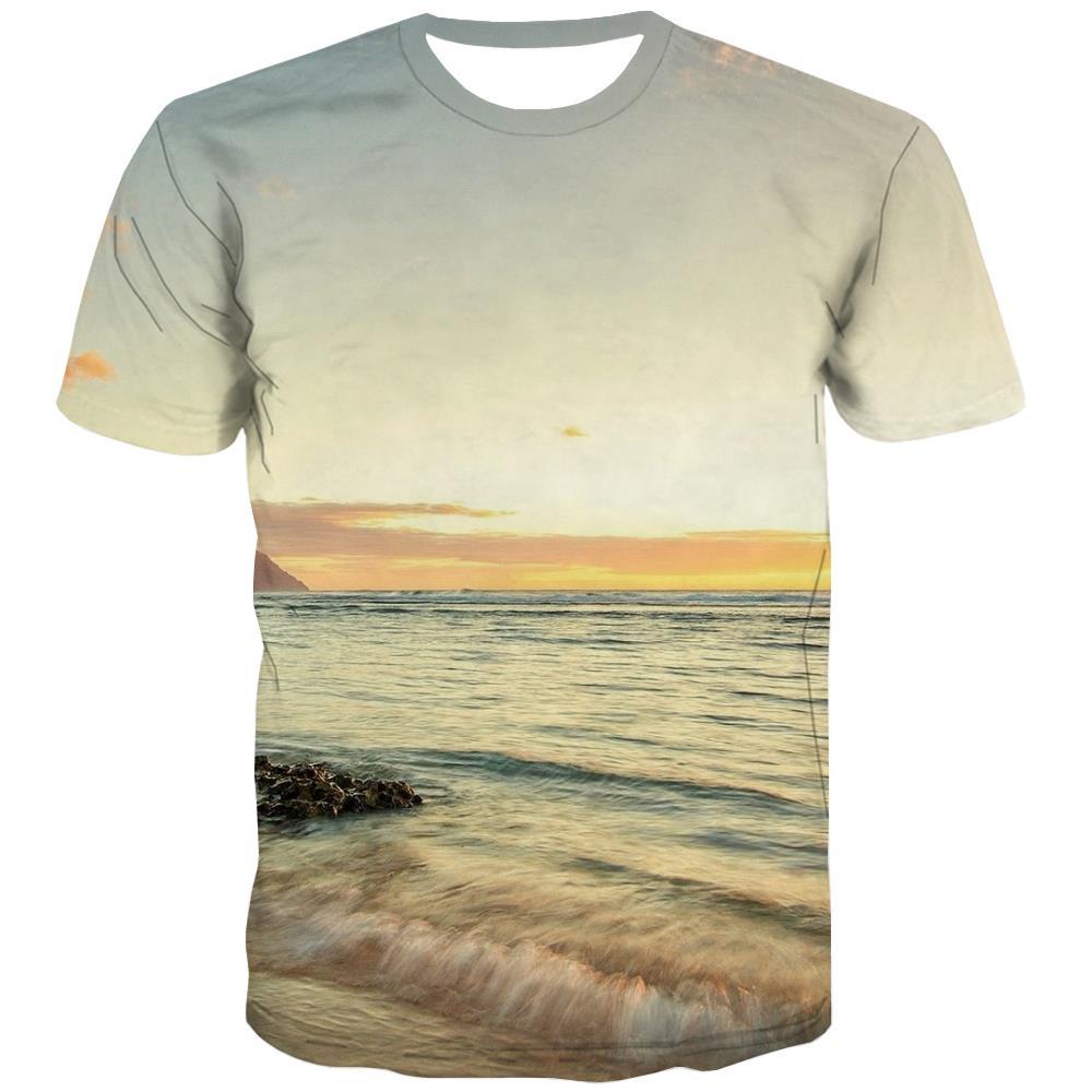 surf T-shirt Men The sea T-shirts Graphic sport Shirt Print Cool Tshirts Cool - KYKU