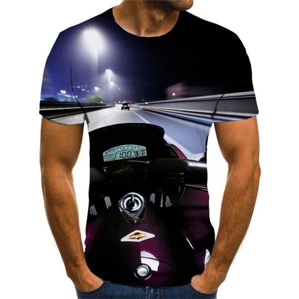 
Motorcycle T-shirt Men Hip Hop Tshirts Casual Gothic Funny T shirts Rock Shirt Print
                