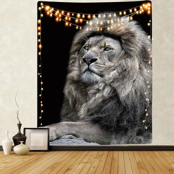 lion Tapiz animal Tenture Mandala Beast Tapestries wild Home Tapestrys
