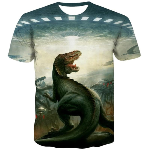 
Dinosaur T-shirt Men Animal Funny T shirts War Anime Clothes Hip Hop Tshirts Casual
                