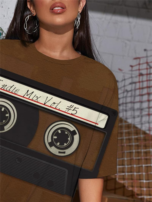 
Music T-shirt Women Party Punk Rock Rock Funny T shirts Retro Shirt Print
                