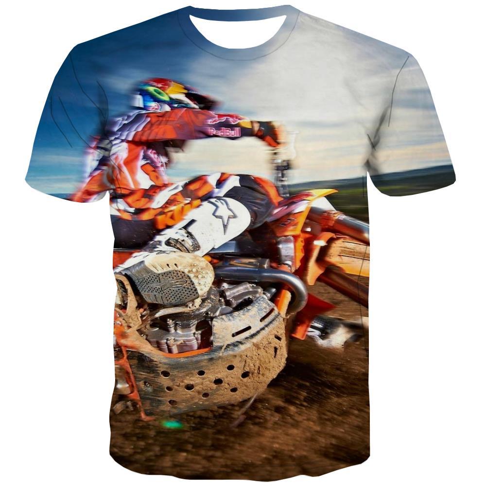 Motocross T-shirt Men motorcycle Tshirt Anime Offroad T-shirts 3d Short Sleeve - KYKU