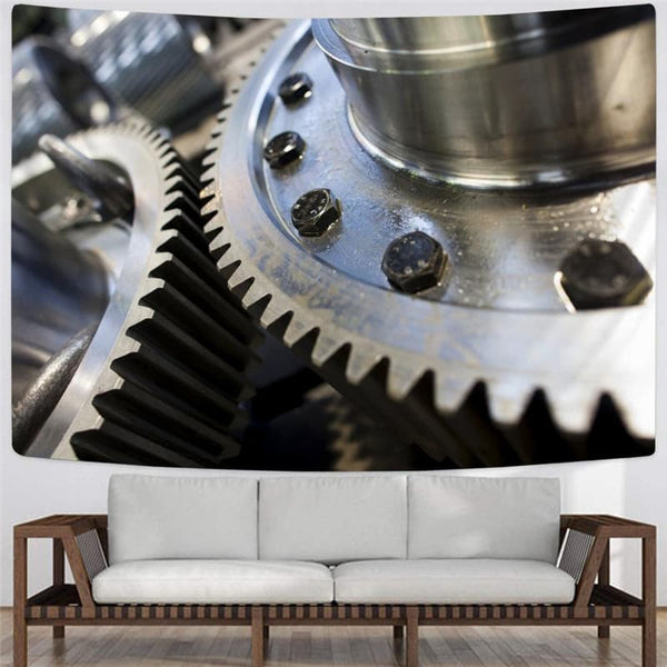 
Metal Tapestry Engine Home Tapestrys Gear Tenture Mandala Harajuku Wall Tapestry
                