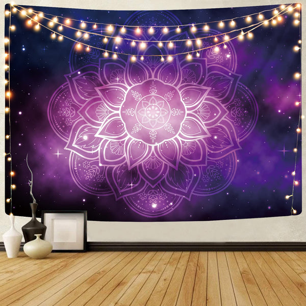 
Mandala Tapestry Psychedelic Tenture Mandala flower Wall Tapestry purple Home Tapestrys galaxy Tapestries
                