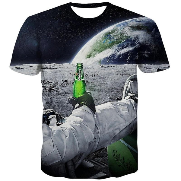 
Astronaut T-shirt Men Space T-shirts 3d Universe Tshirts Casual Earth Anime Clothes
                