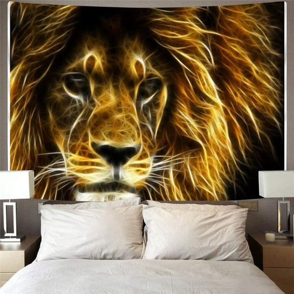 
Lion Tapestry Animal Tapestries Anime Home Tapestrys Abstract Wall Tapestry Harajuku Tenture Mandala
                