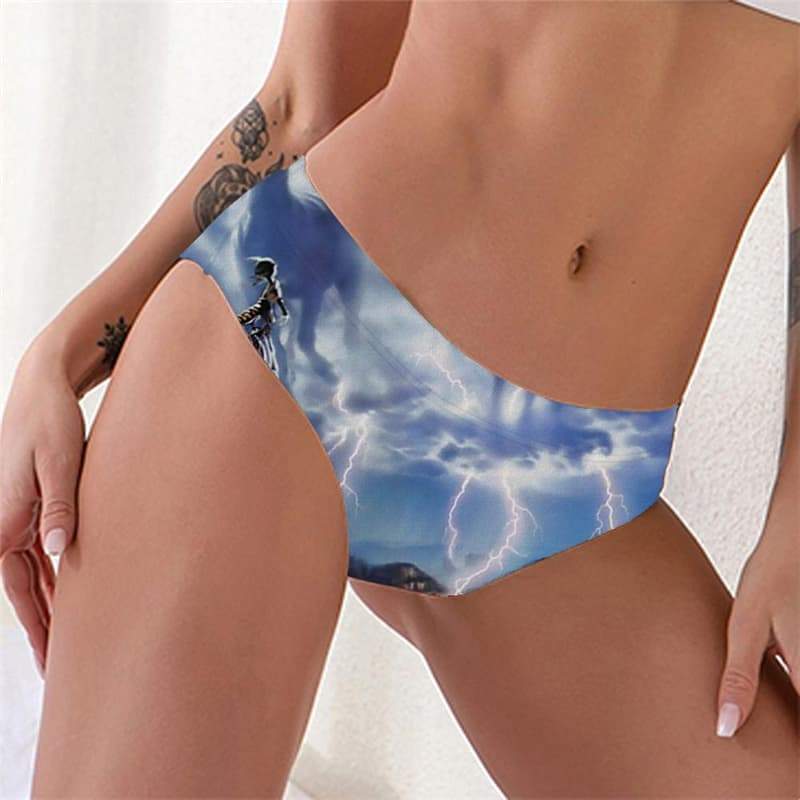 Indios Panties Women Horse Knickers Lightning Underwear War Lingerie Female - KYKU
