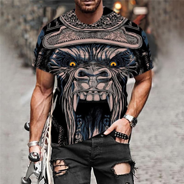 
Orangutan T shirt Men Animal Tshirts Casual Hip Hop Tshirt Printed Short Sleeve
                