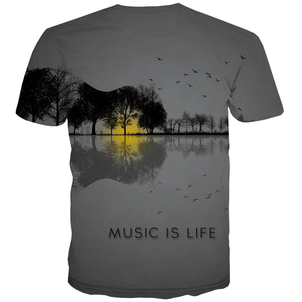
Music T shirts Men Instrument Shirt Print Retro Tshirts Novelty Electronic T shirts Funny
                