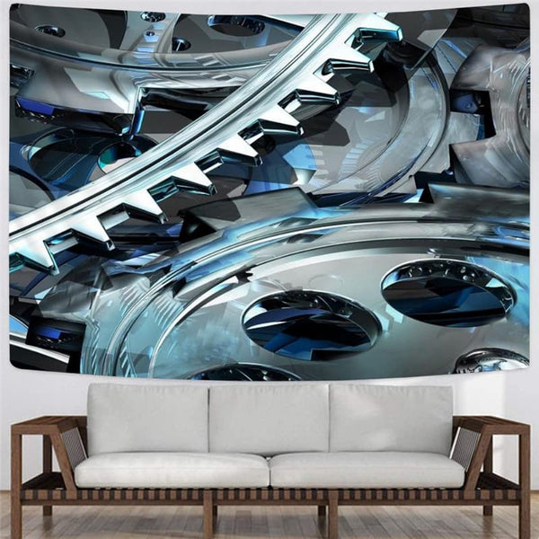 
Metal Tapiz Engine Rug Wall Gear Tapestries Punk Rock Tenture Mandala
                