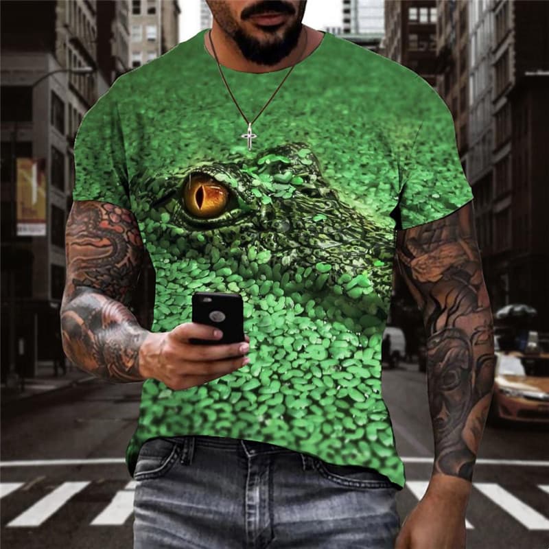 Lizard T shirt Men Animal Anime Clothes Love Tshirts Casual Harajuku Shirt Print